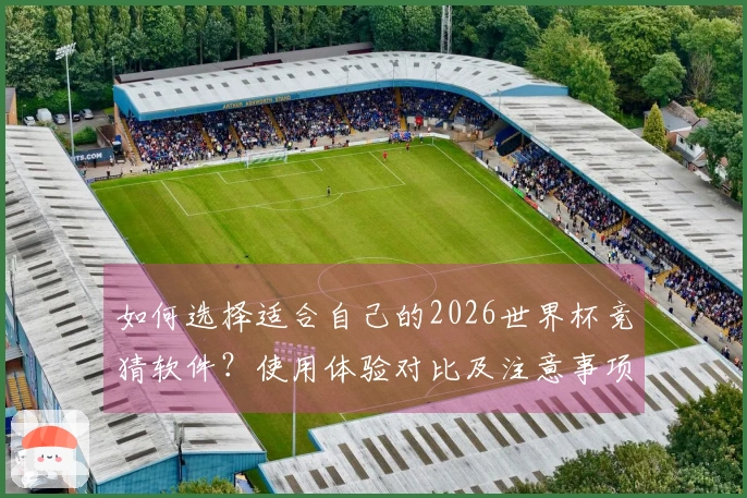 如何选择适合自己的2026世界杯竞猜软件？使用体验对比及注意事项解析