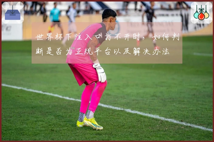 世界杯下注入口打不开时，如何判断是否为正规平台以及解决办法