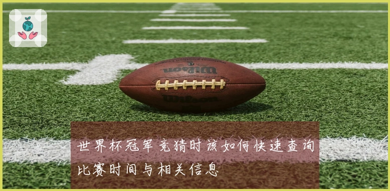 世界杯冠军竞猜时该如何快速查询比赛时间与相关信息