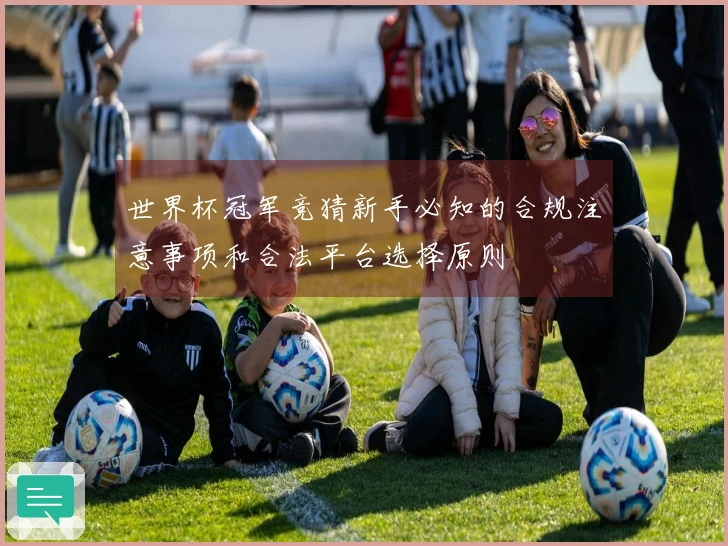 世界杯冠军竞猜新手必知的合规注意事项和合法平台选择原则